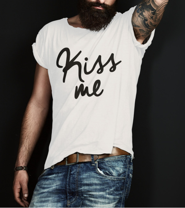 Kiss Me Black T-Shirt