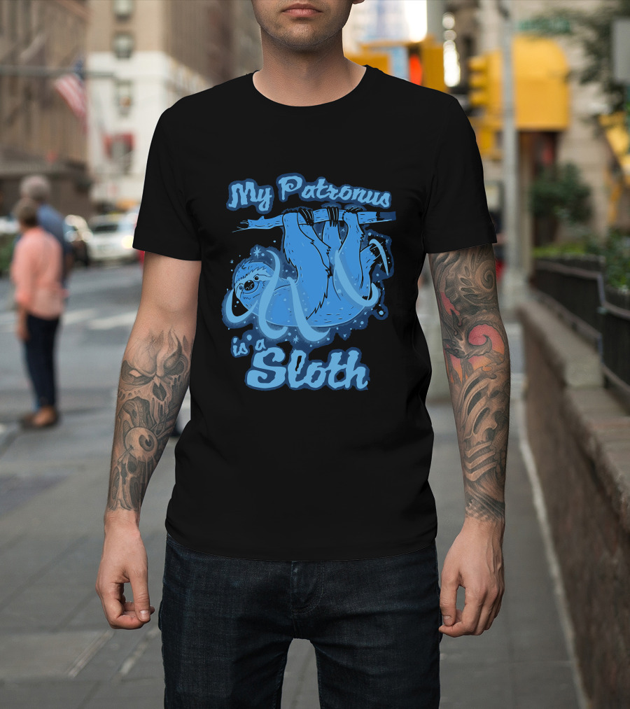 My Patronus Is A Sloth Hanging On Magical Branch T-Shirt
