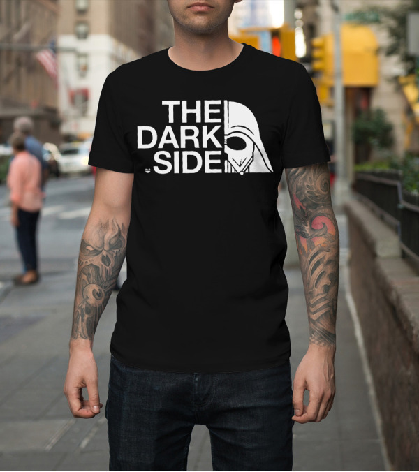 Shirt: The Dark Side Darth Vader North Of The Dark Side White Version T-Shirt The Dark Side Darth Vader North Of The Dark Side White Version T-Shirt
