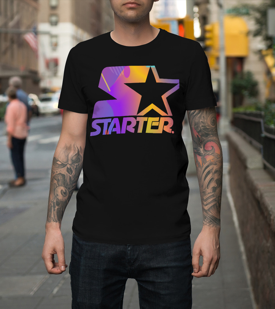 Starter Gradient Star Logo Multicolor T-Shirt