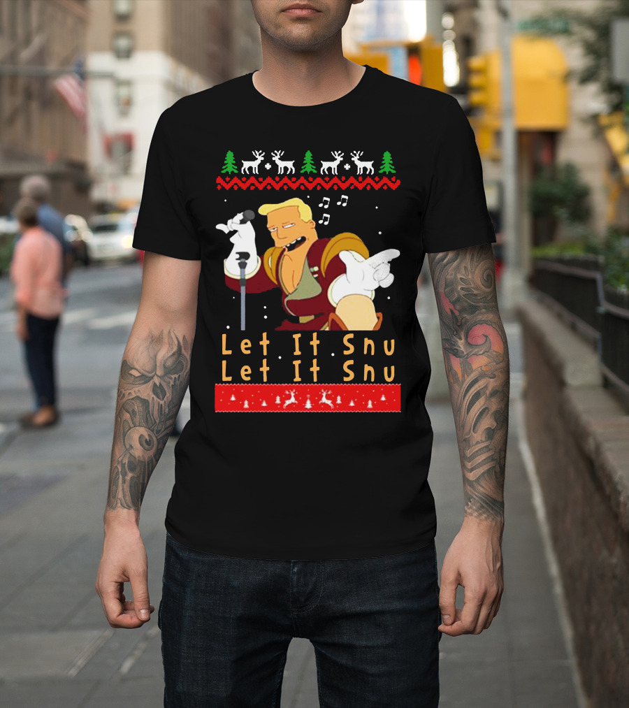 Zapp Brannigan Let It Snu Christmas Singing T-Shirt