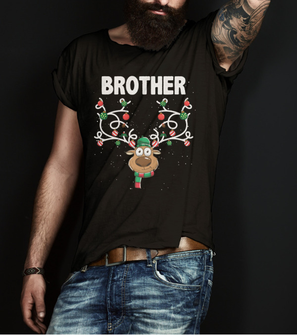 Brother Christmas Reindeer Antlers Ornaments T-Shirt