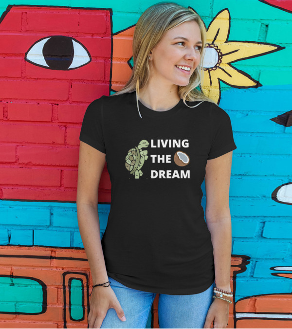 Living The Dream Turtle Coconut T-Shirt