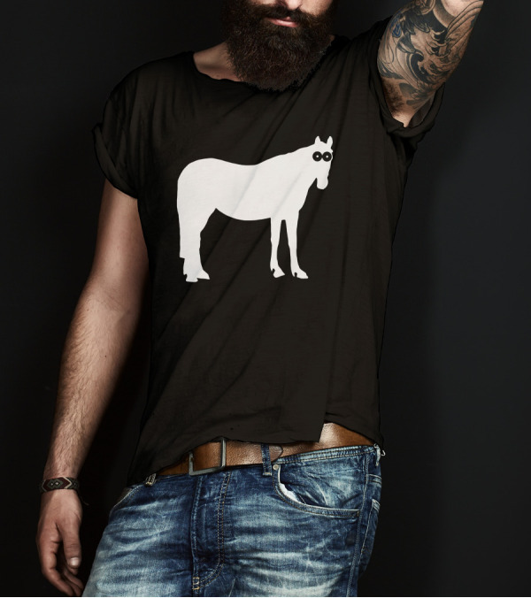 Staring Horse With Bold Black Eyes T-Shirt