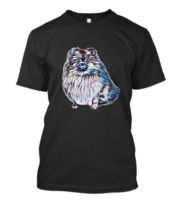 A Cute Pomeranian Dog Sitting T-Shirt