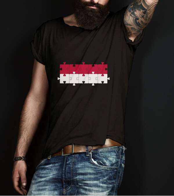 Flag Of Yemen Puzzle T-Shirt