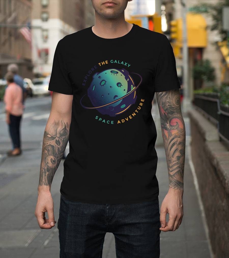 Explore The Galaxy Space Adventure Planet T-Shirt