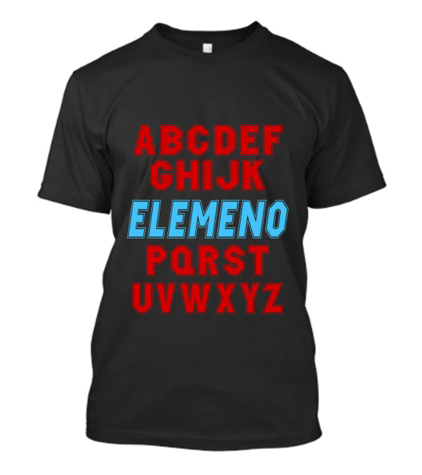 ABC Elemeno Alphabet Lettering T-Shirt