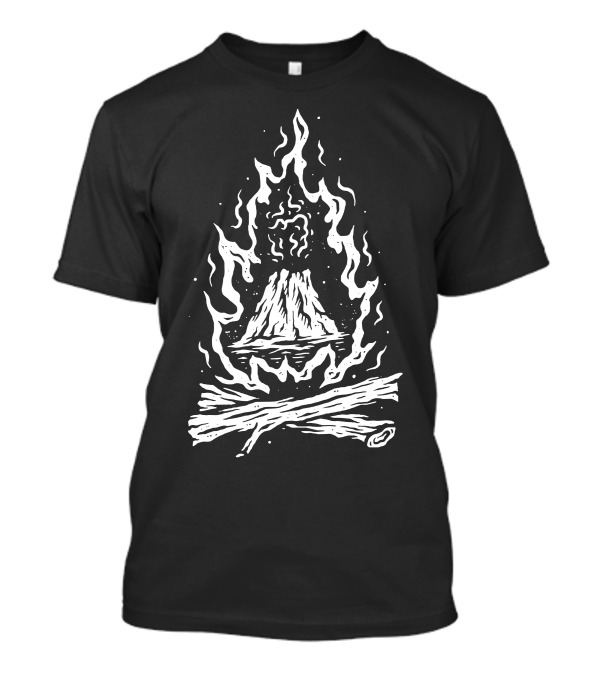Fresh Fire Volcano Flame Log T-Shirt