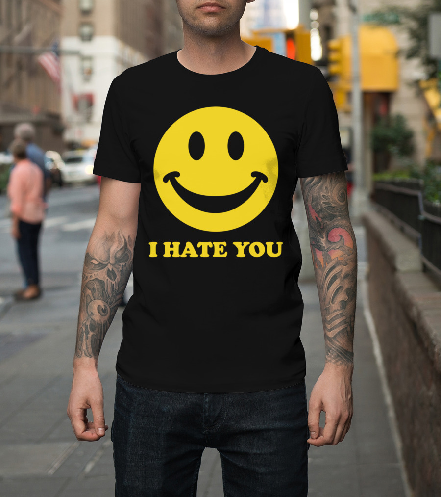 I Hate You Smiley Face T-Shirt