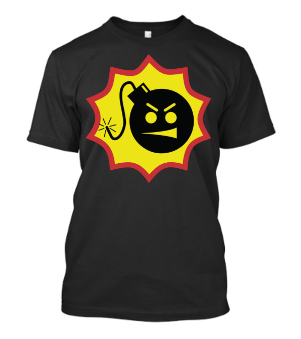 Serious Sam Explosive Logo Angry Bomb Face T-Shirt
