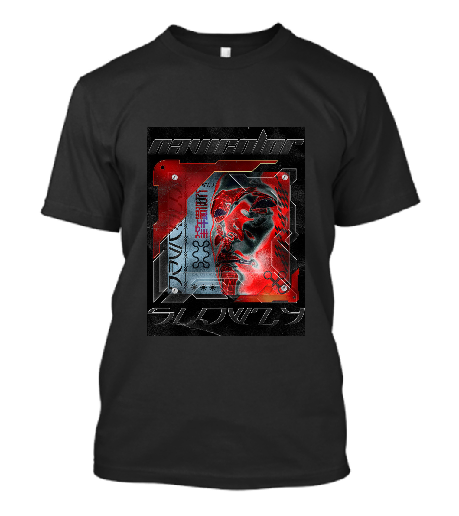 Navycolor Slowly Red Mask T-Shirt