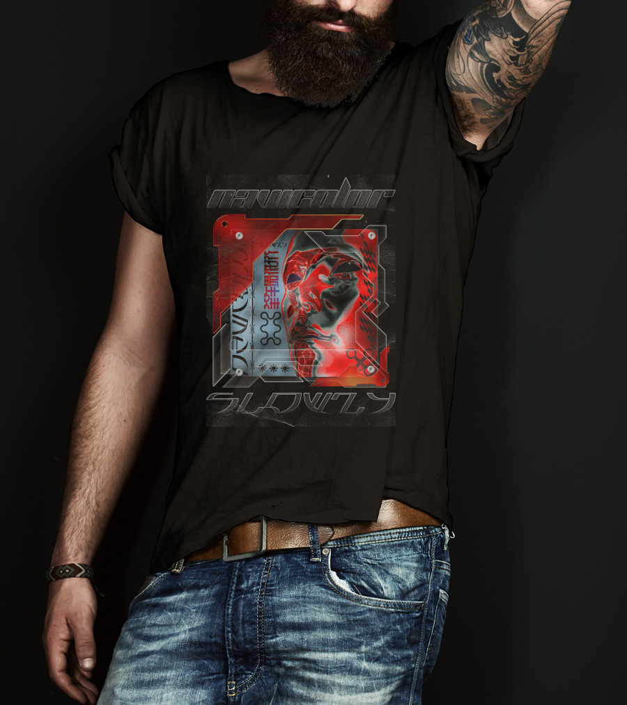 Navycolor Slowly Red Mask T-Shirt