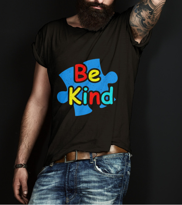 Be Kind Autism Anti Bullying Choose Kind Puzzle Piece T-Shirt