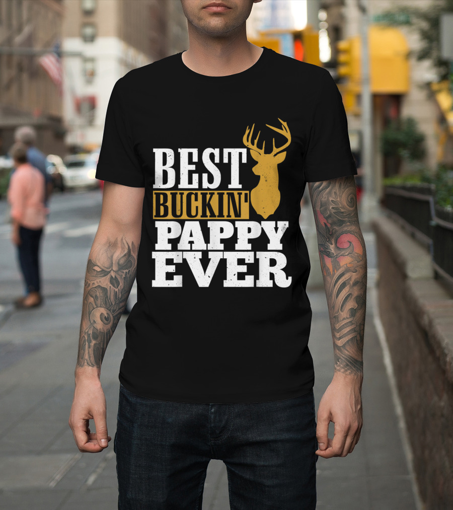 Best Buckin' Pappy Ever Deer Hunter T-Shirt