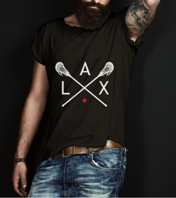 LAX Lacrosse Sticks Crossed T-Shirt