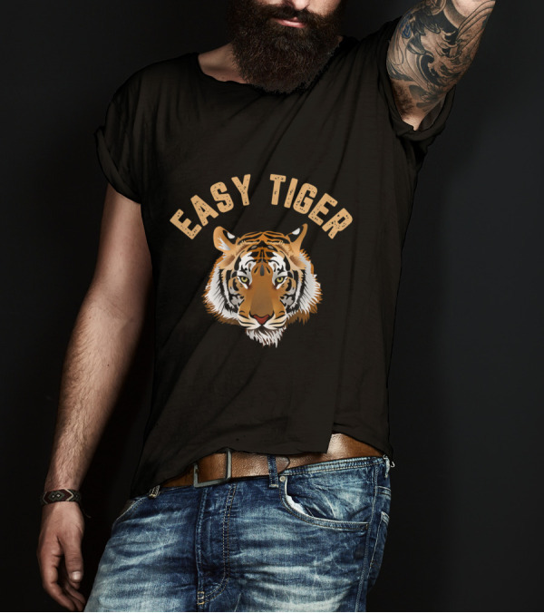 Easy Tiger Vintage Animal Tiger Head T-Shirt