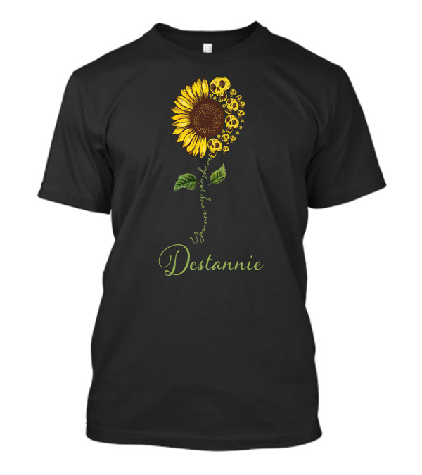 Destannie You Are My Sunshine Skull Sunflower HTR2109029 T-Shirt