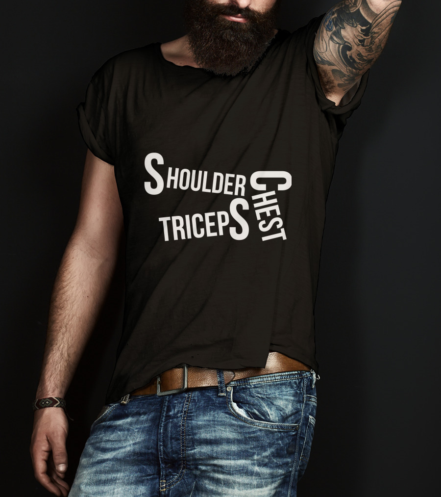 Gym Lover Shoulder Chest Triceps T-Shirt