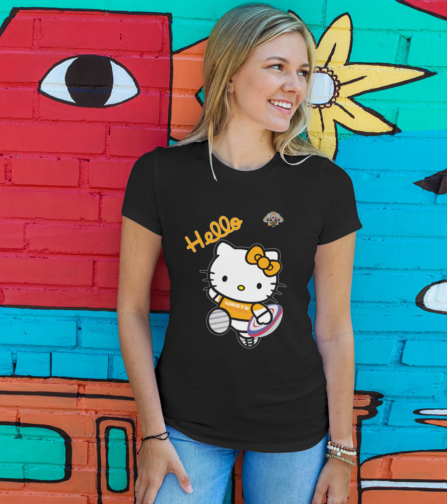 Wests Tigers Hello Kitty Rugby T-Shirt