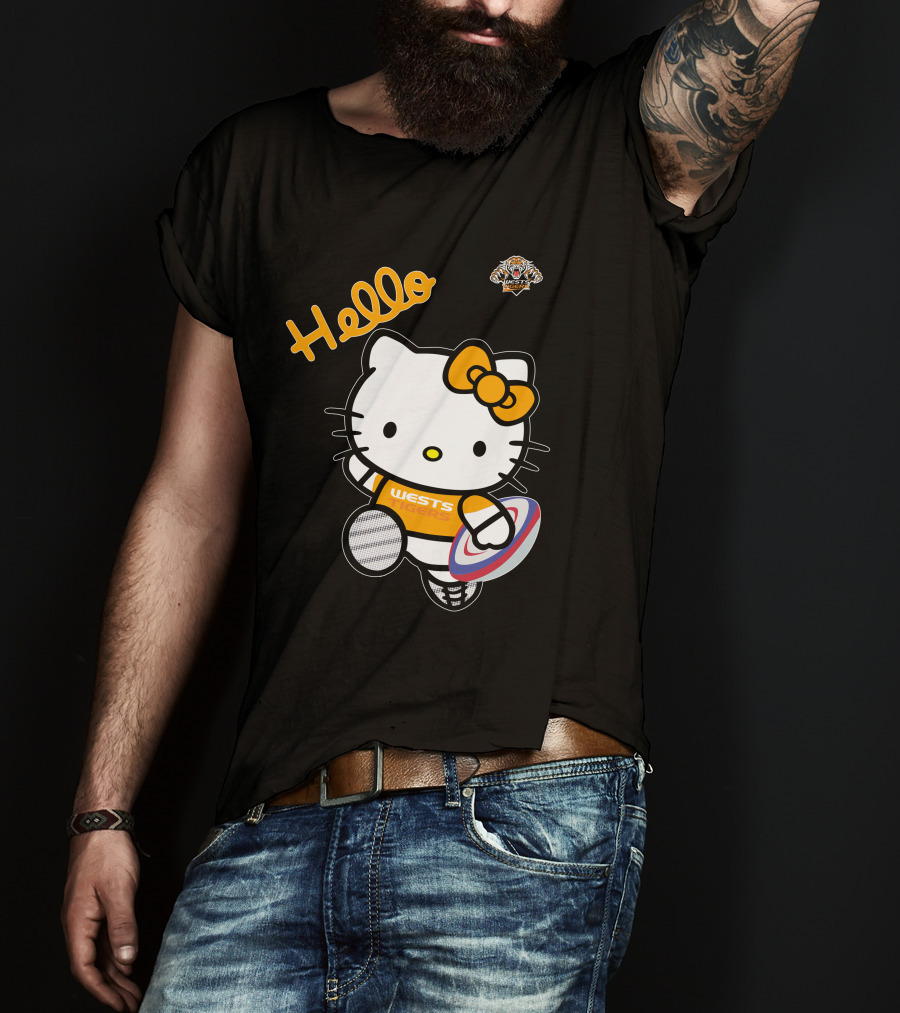 Wests Tigers Hello Kitty Rugby T-Shirt
