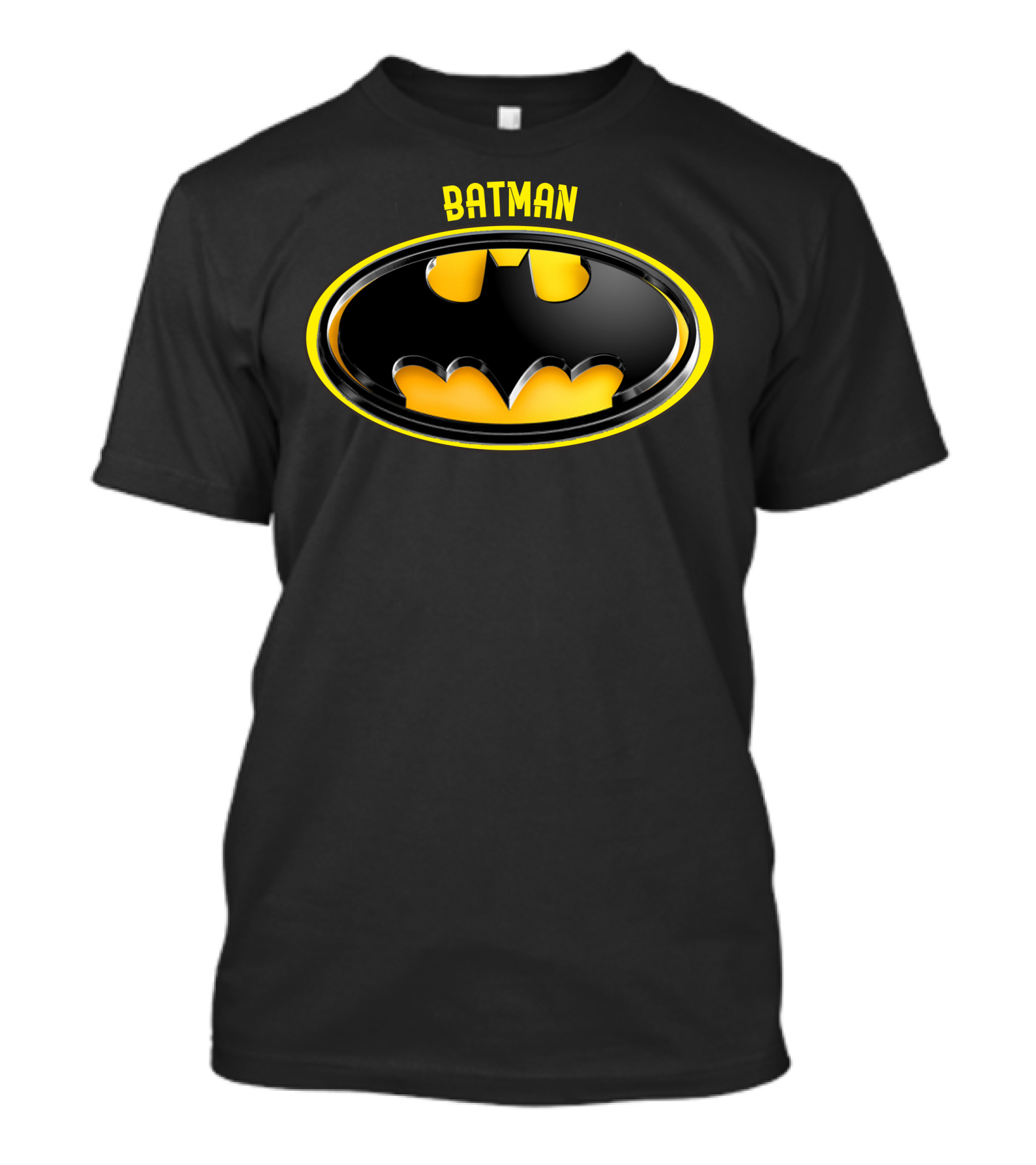 BATMAN Bat Symbol Icon Oval Emblem T-Shirt