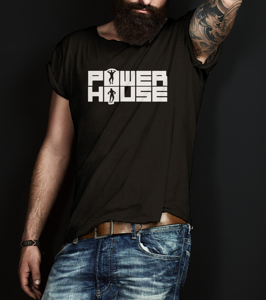 Power House Bodybuilding Silhouette Fitness Lifestyle T-Shirt