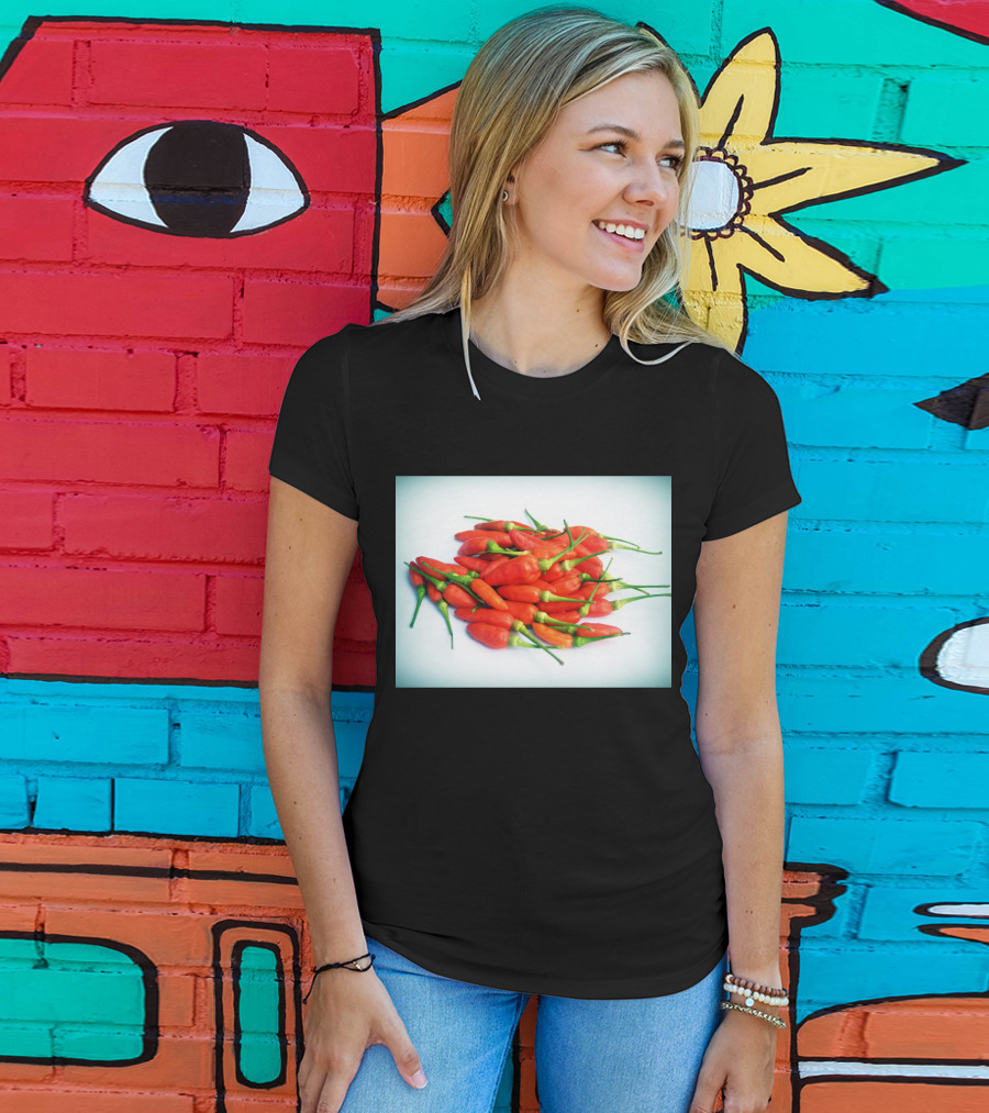Red Chilli Peppers Abundance Hot And Spicy T-Shirt