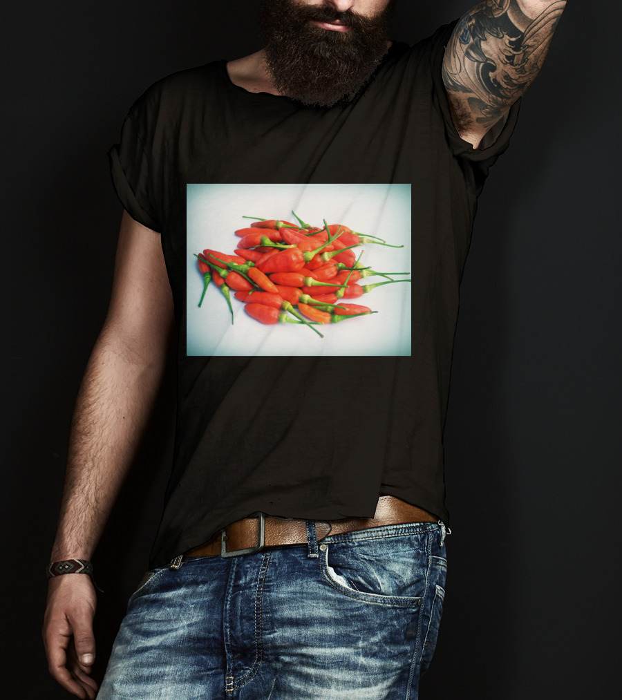 Red Chilli Peppers Abundance Hot And Spicy T-Shirt