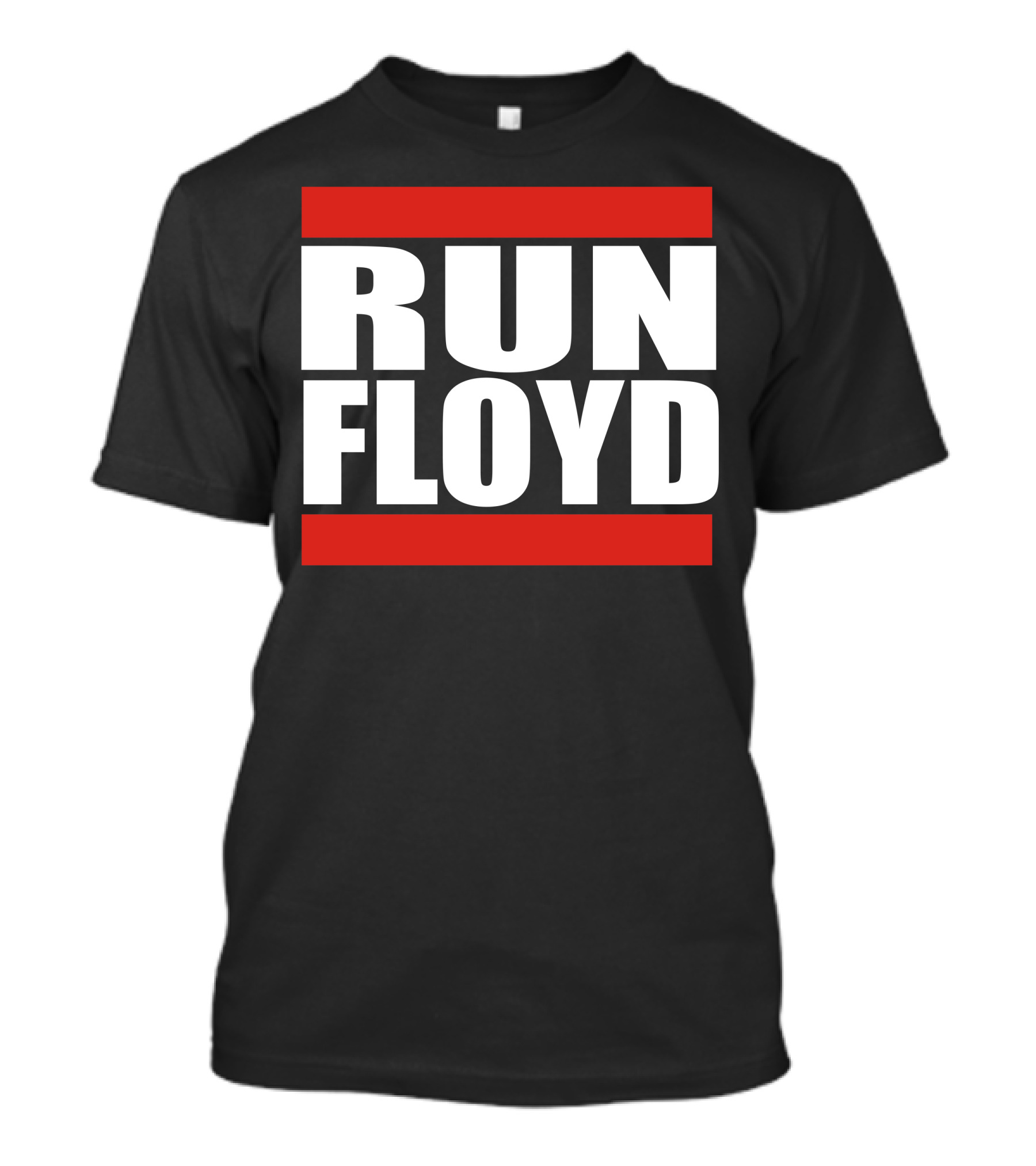 Run Floyd 90S Hip Hop Iconic Style Logo Influence T-Shirt