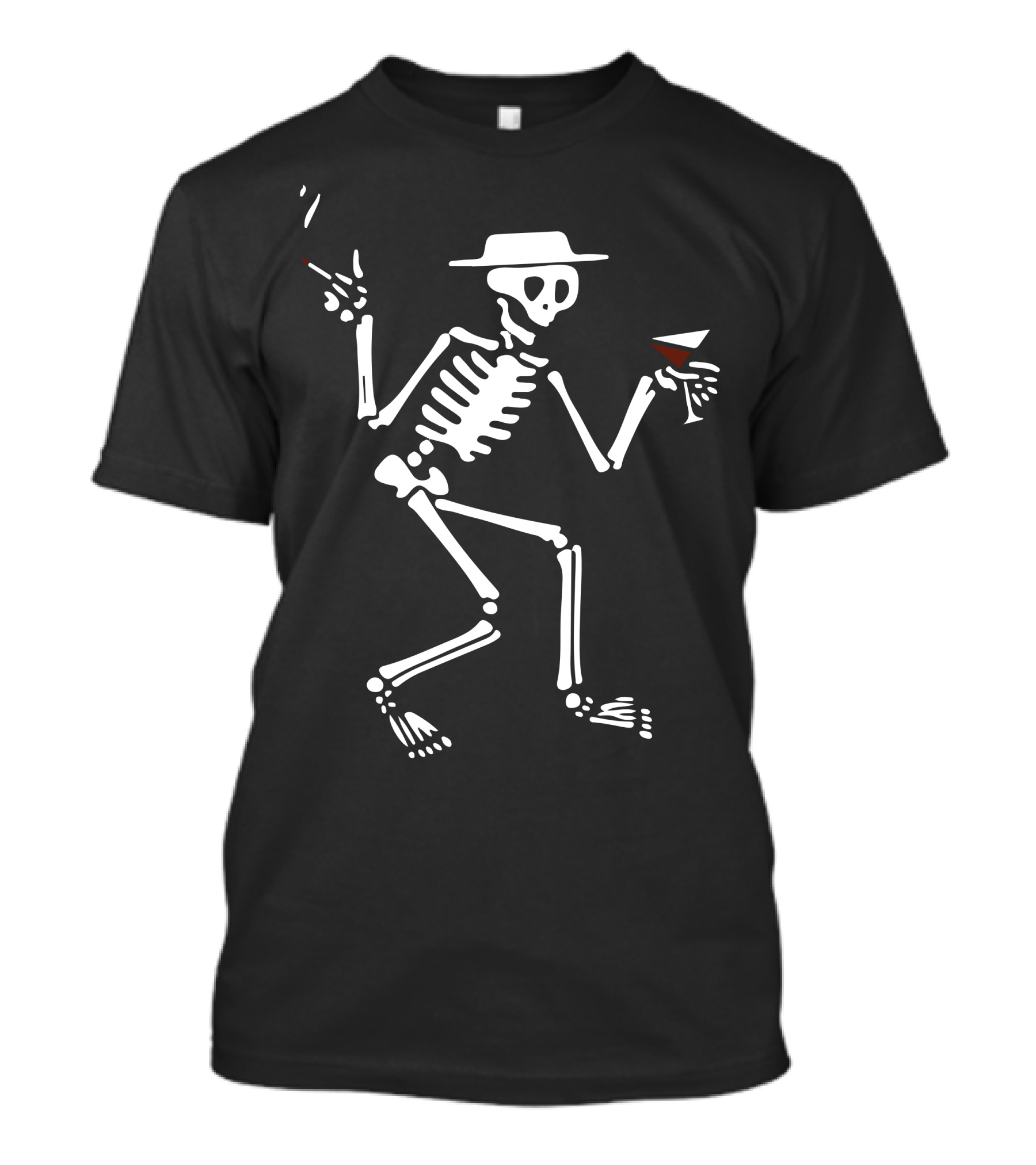 Social Distortion Skeleton Smoking Drinker T-Shirt