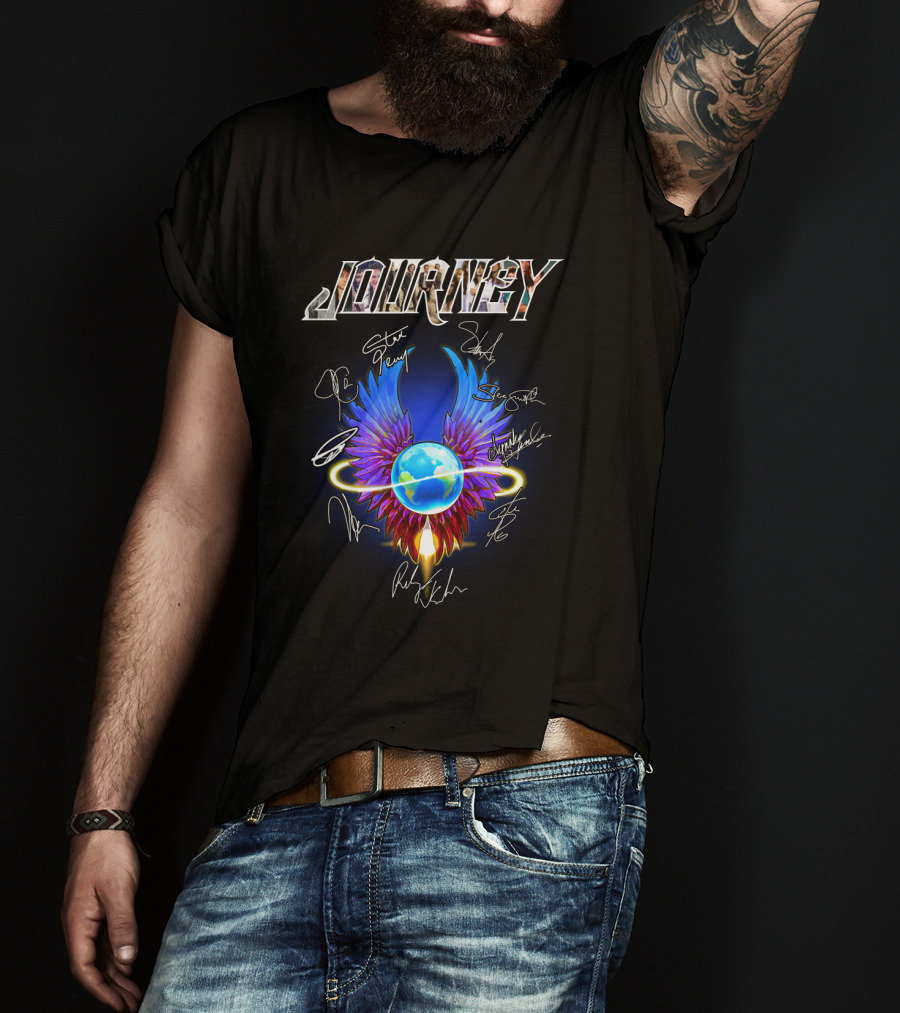Journey Band Winged Globe T-Shirt