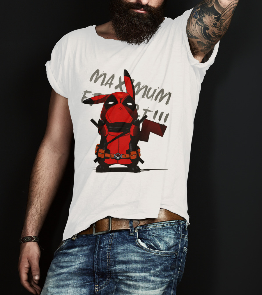 Pikachu Deadpool Maximum Effort T-Shirt