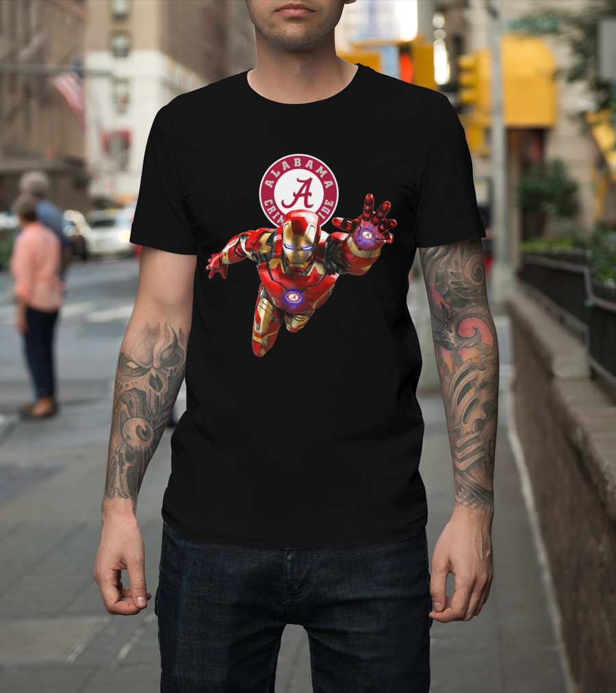 Alabama Crimson Tide Iron Man Crossover T-Shirt