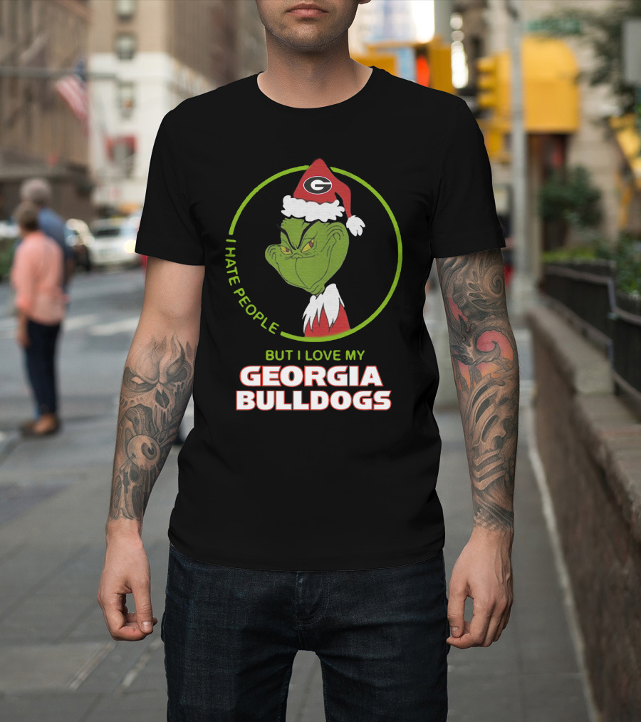 I Hate People But I Love My Georgia Bulldogs T-Shirt
