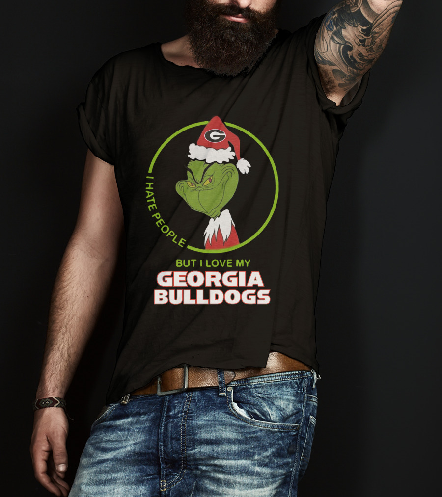 I Hate People But I Love My Georgia Bulldogs T-Shirt