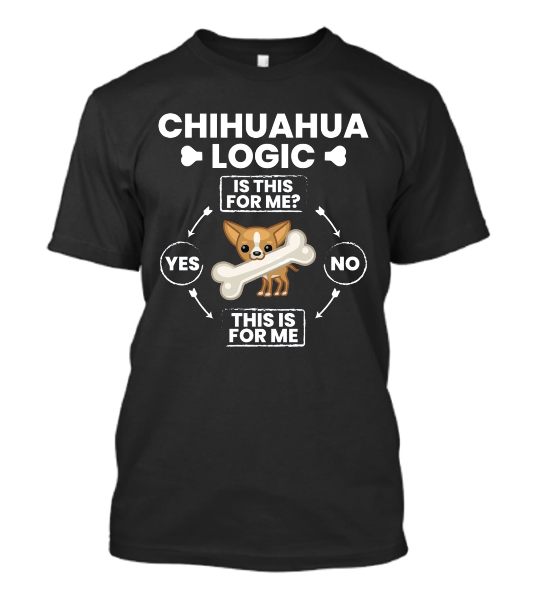 Chihuahua Logic Is This For Me Yes This Is For Me T-Shirt