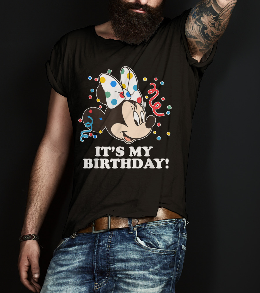 Minnie Mouse It's My Birthday Celebration T-Shirt