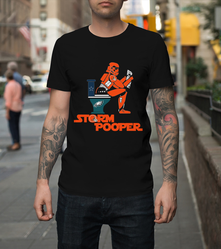Storm Pooper Cleveland Browns Philadelphia Eagles Dallas Cowboys Legends T-Shirt