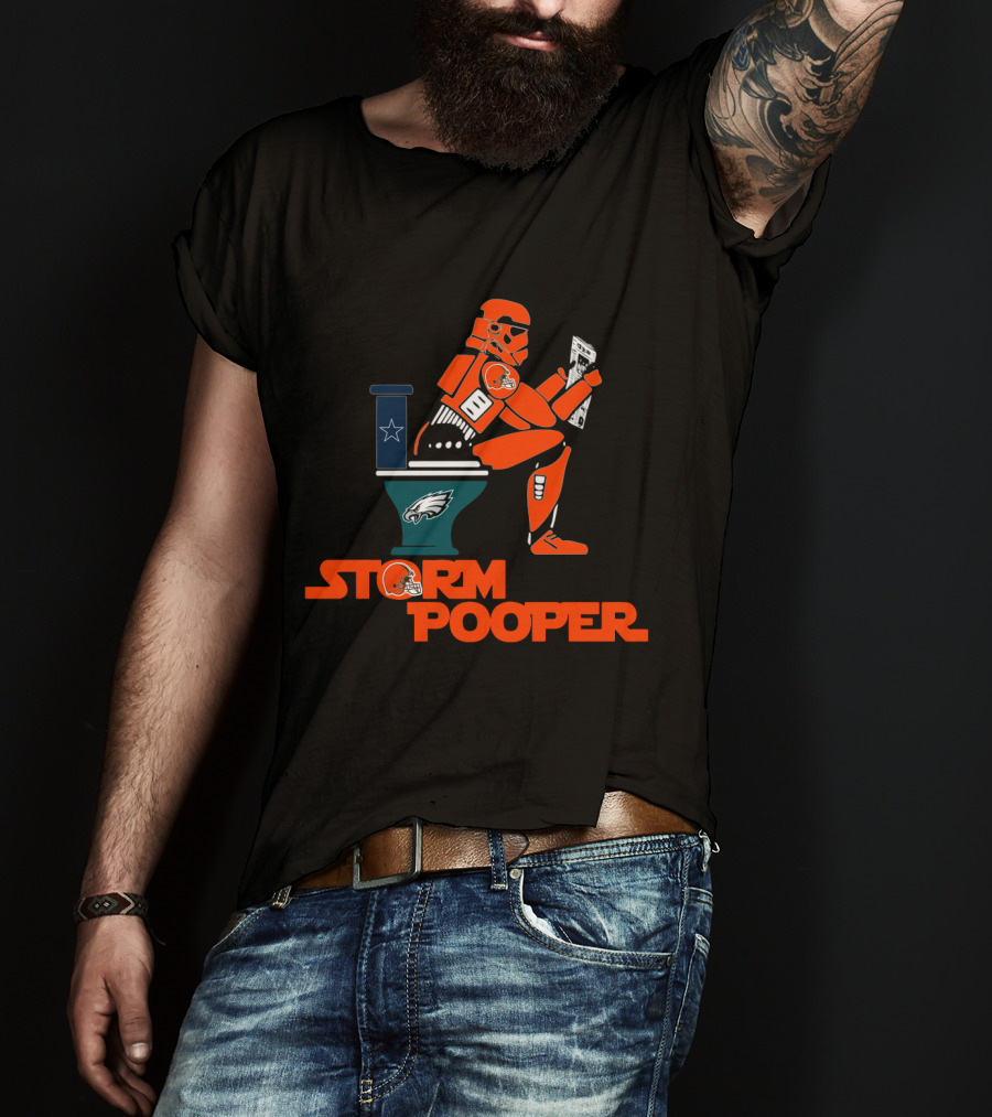 Storm Pooper Cleveland Browns Philadelphia Eagles Dallas Cowboys Legends T-Shirt