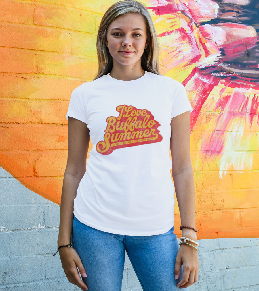 I Love Buffalo Summer Boy I Still Have A Snow Brush In My Car T-Shirt