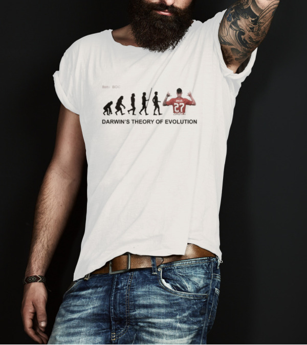 Pete Boc Darwin's Theory Of Evolution Liverpool Number 27 Mythos T-Shirt