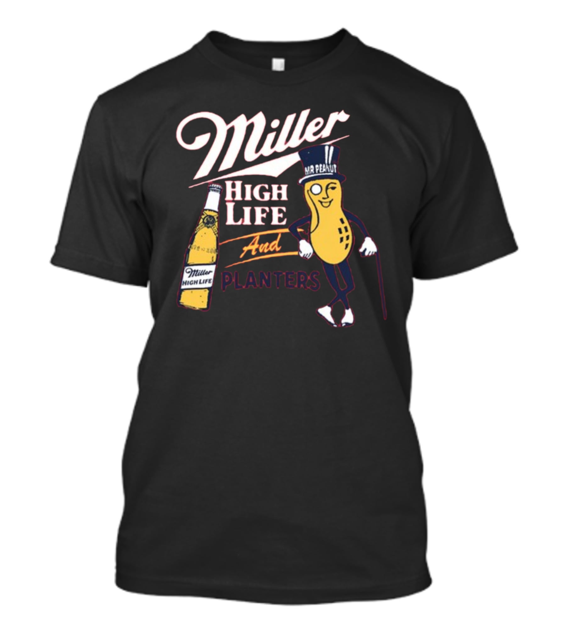 Miller High Life And Planters Mr. Peanut Collaboration T-Shirt