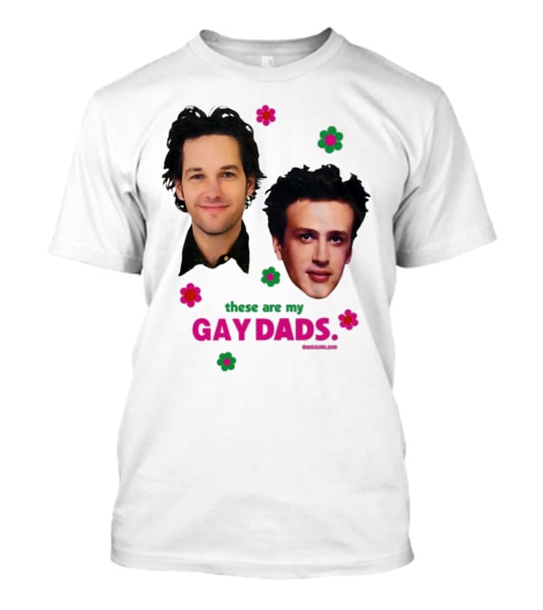 These Are My Gay Dads Flowers Nuggclub 420 T-Shirt