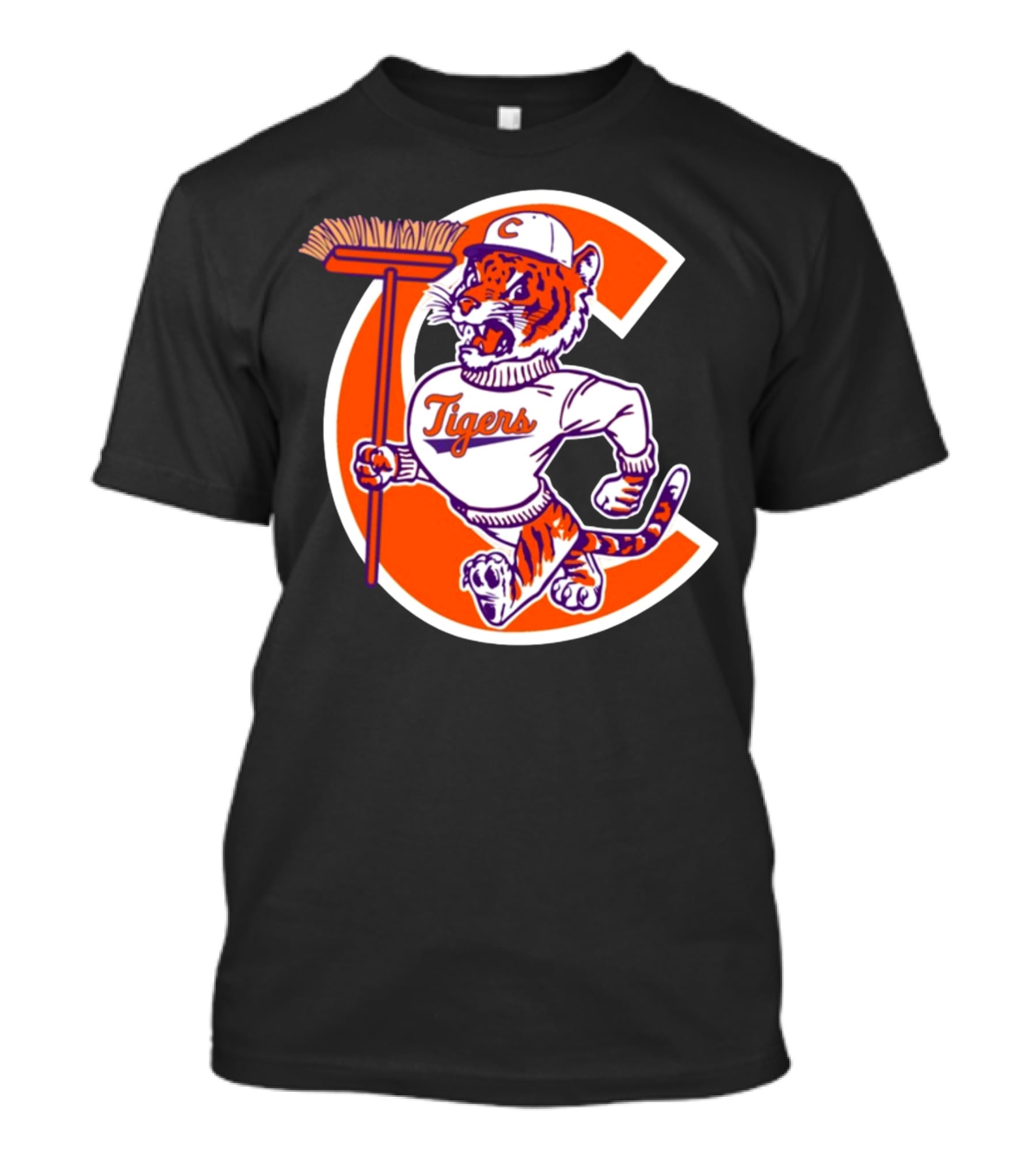 Austin Pendergist Tigers C Letter Mascot With Broom T-Shirt