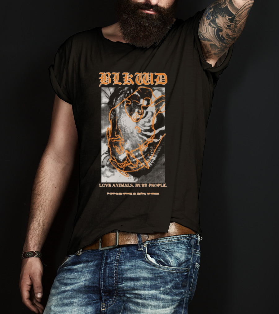 BLKWD Love Animals Hurt People Tiger T-Shirt