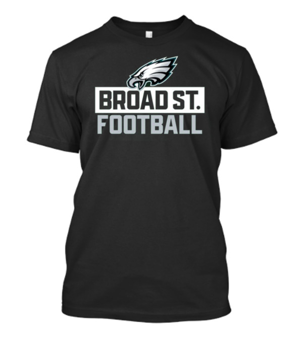 Philadelphia Eagles Broad St. Football Logo Sports Fan Gear T-Shirt