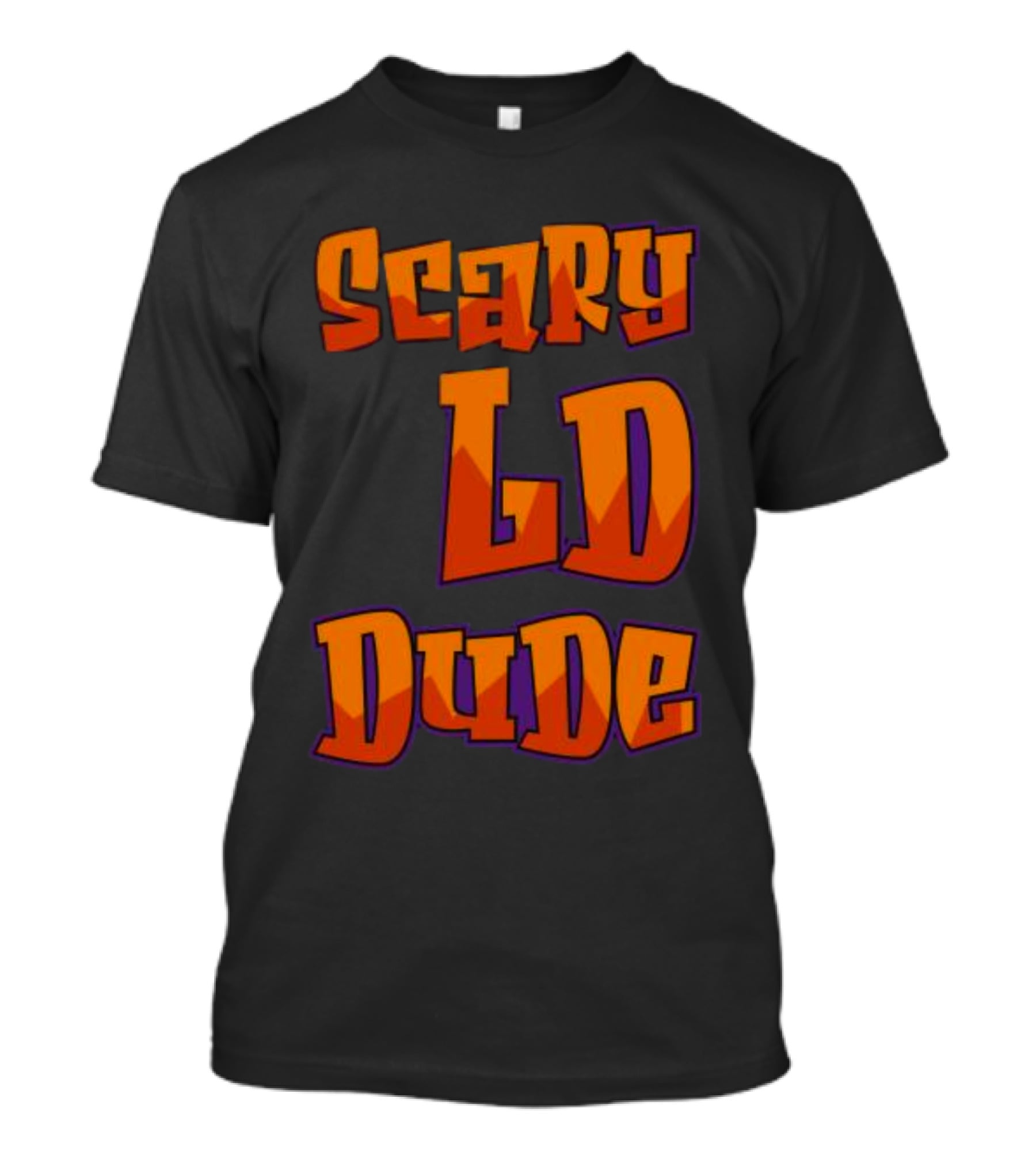 Scary LD Dude Retro Font T-Shirt