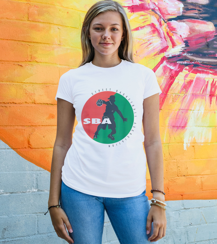Street Basketball Association SBA Logo Circle T-Shirt