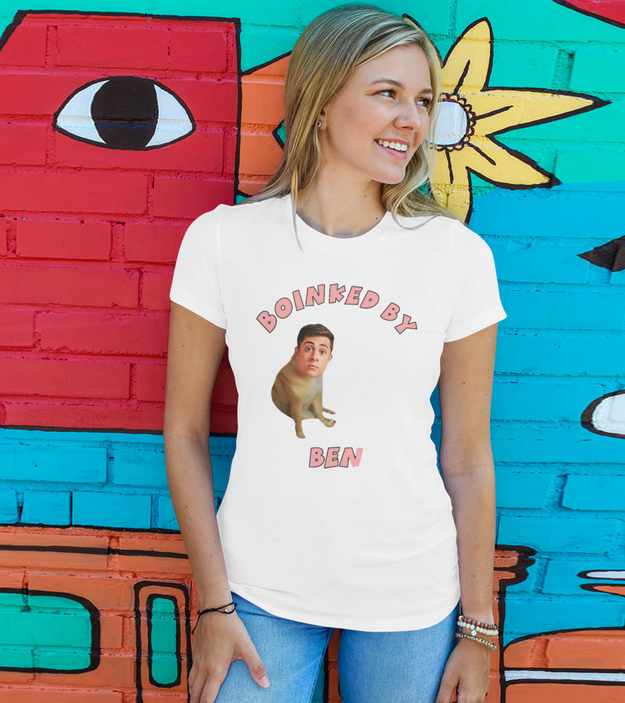 Boinked By Ben Dog Face Collage T-Shirt
